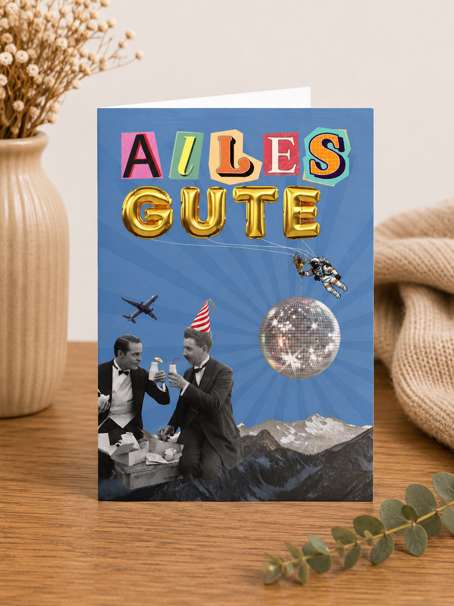 Alles gute Bunt - Saatpapierkarte