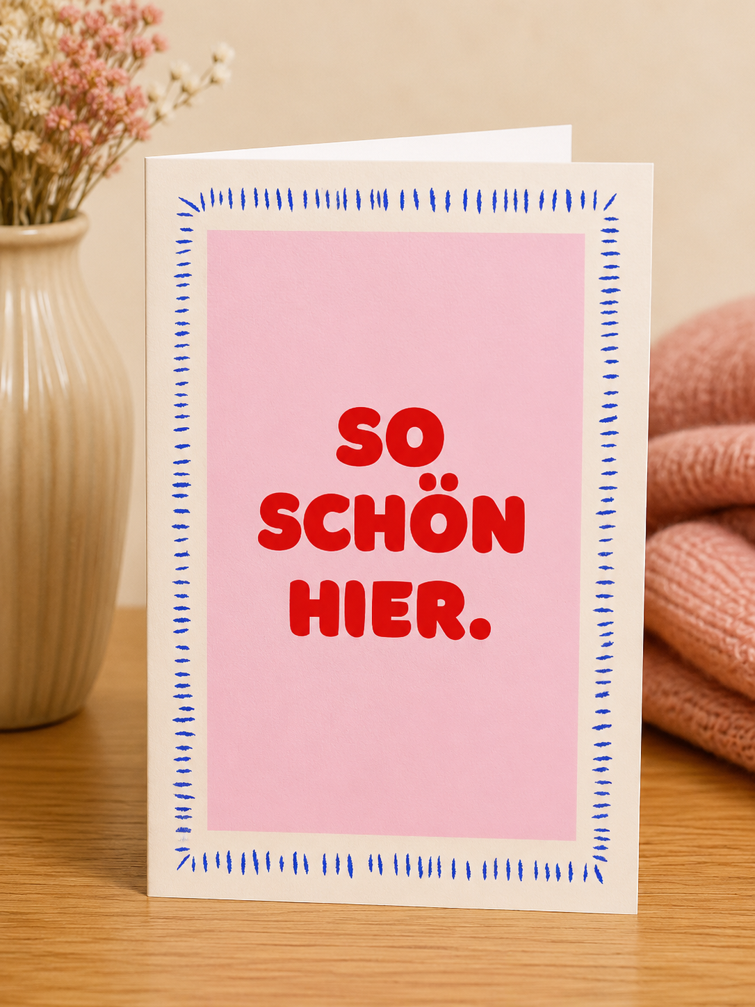 So schön hier - Saatpapierkarte