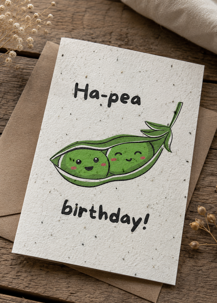 Ha-pea birthday - Lustiges Saatpapier Design