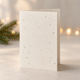 Vorhandenes Musterbild einer unbedruckten A6-Klappkarte aus Saatpapier