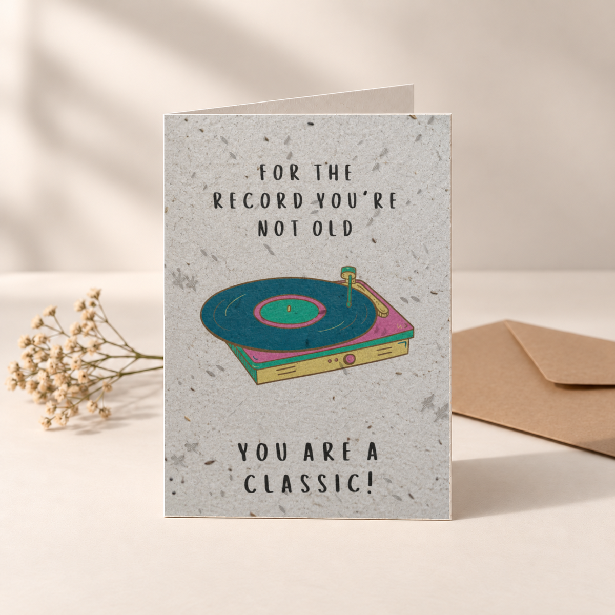 Geburtstagskarte aus Saatpapier – You Are a Classic